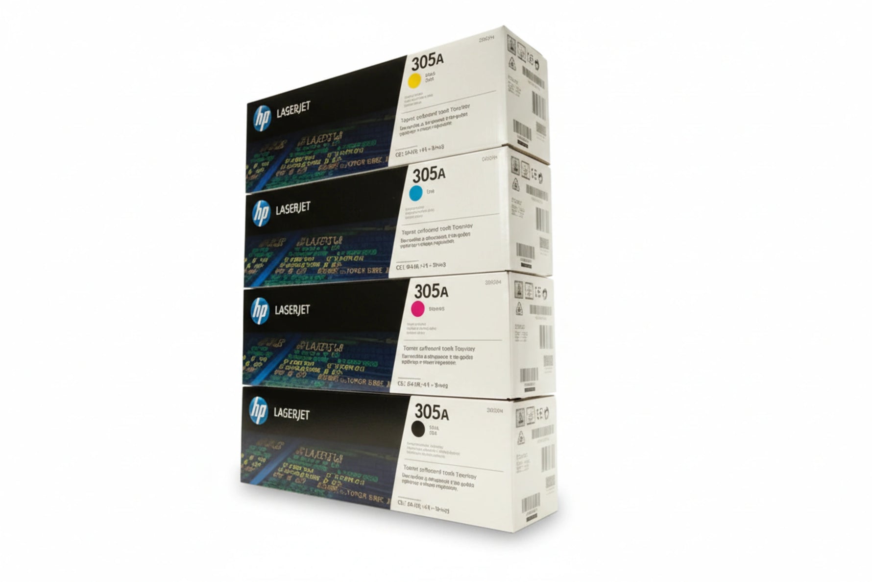 סט טונרים מקוריים HP CE410X-1-2-3 שחור ושלושה צבעים (305A )