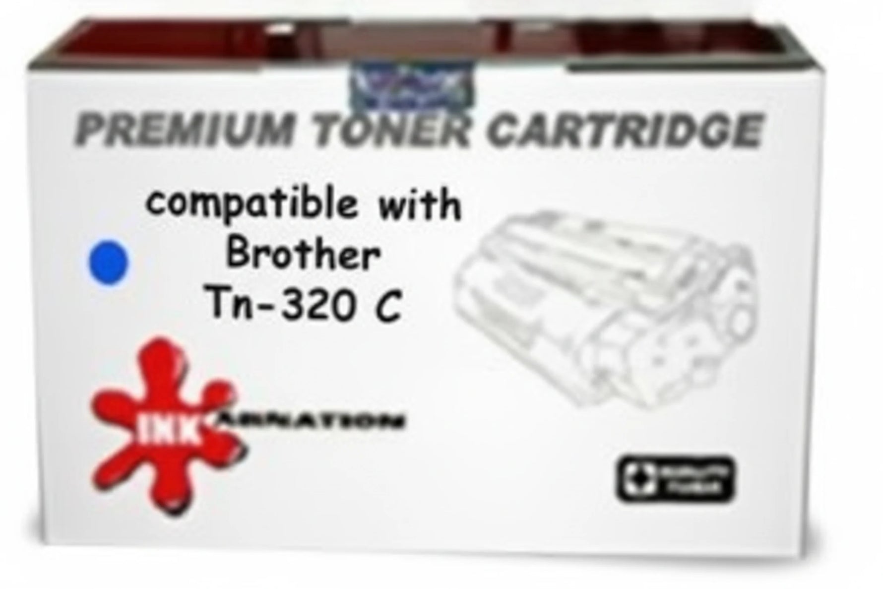 טונר ציאן חליפי BROTHER TN320C לכ-1500 דף