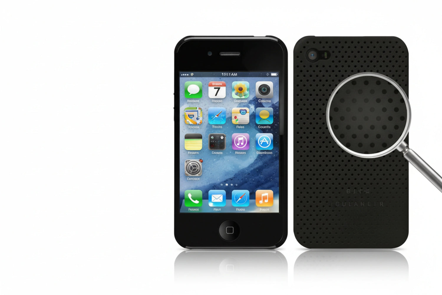 כיסוי פלסטיק מחורר עבור 4 iPhone