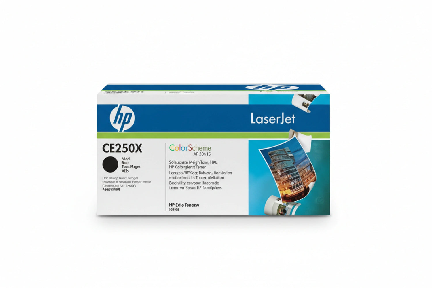 טונר שחור מקורי HP CE250X  מספיק לכ- 10,000 דף (HP 504A)