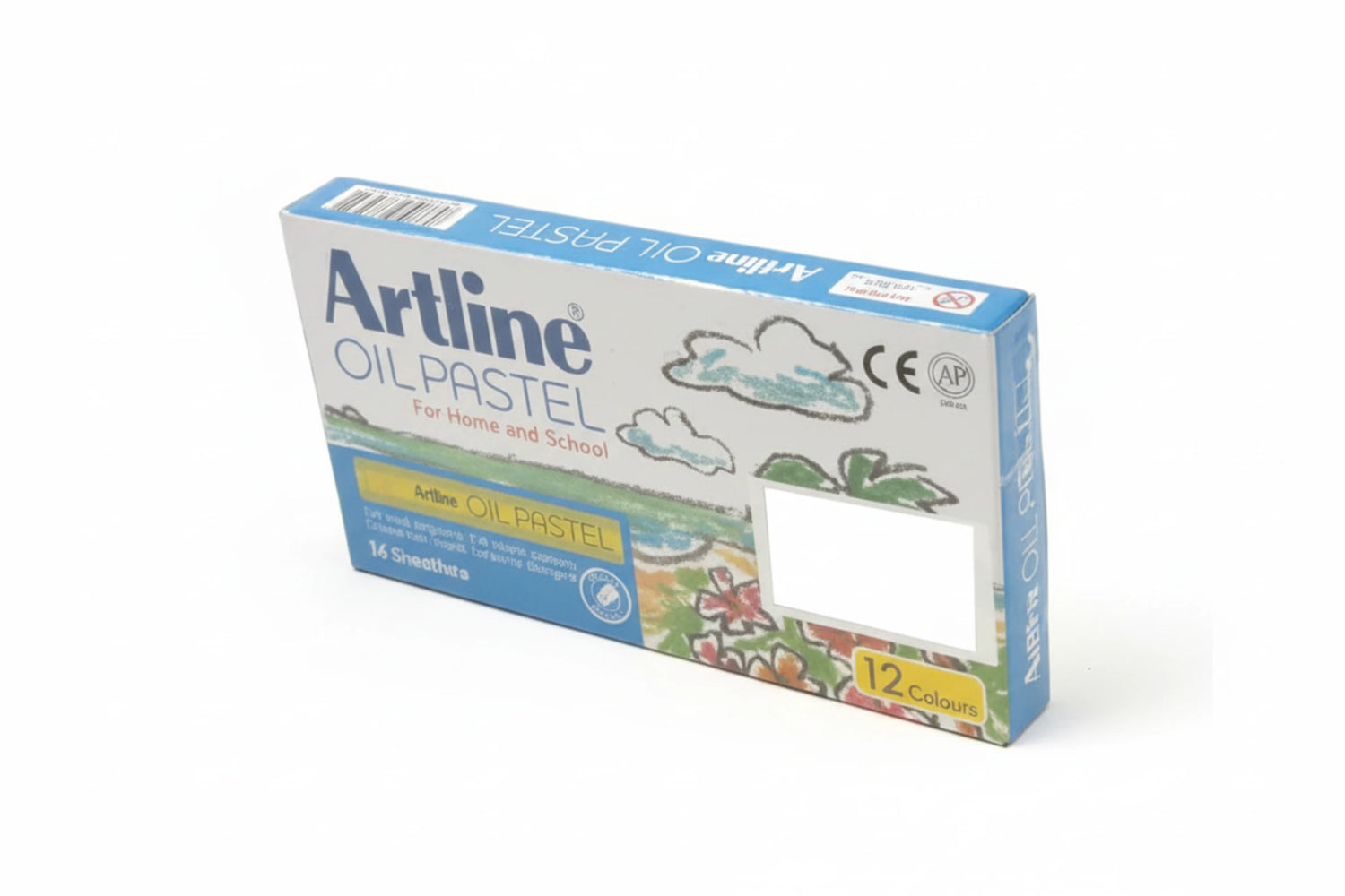 צבעי פסטל-שמן  Artline (פנדה)-12 צבעים