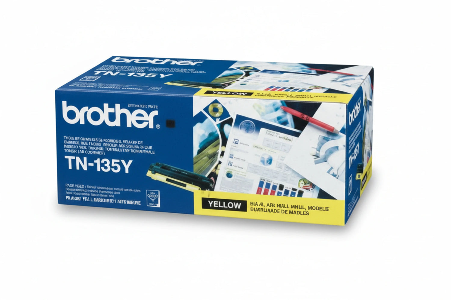 Tn-135Y צהוב מספיק לכ 4500 דף - brother