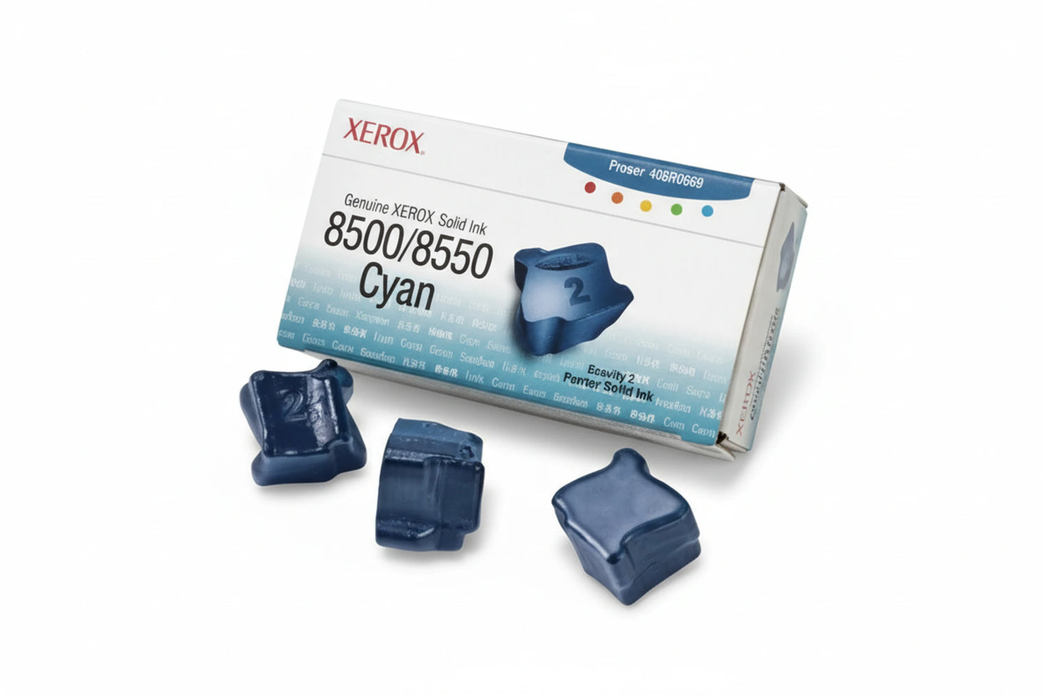 3 יחידות ציאן מקורי XEROX 108R00669  