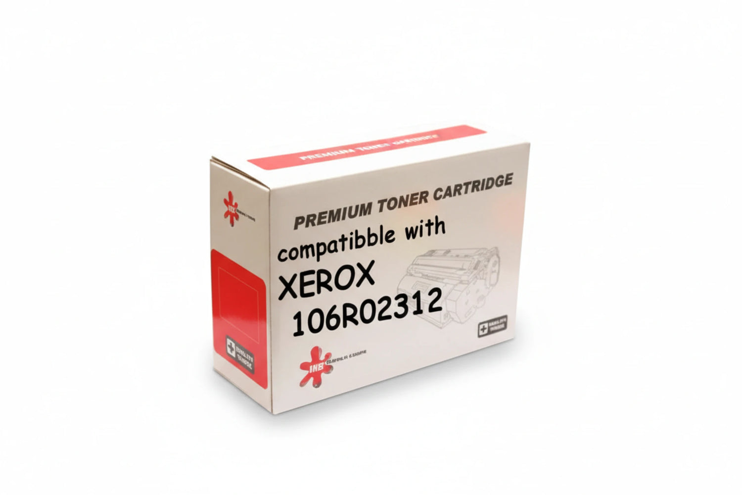 טונר שחור תואם XEROX 106R02312