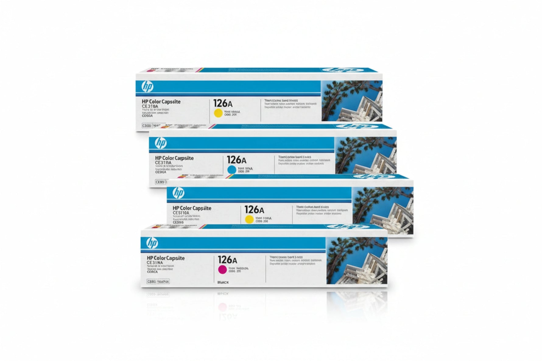 סט טונרים ׁ(126A) מקוריים  HP CE310-1-2-3
