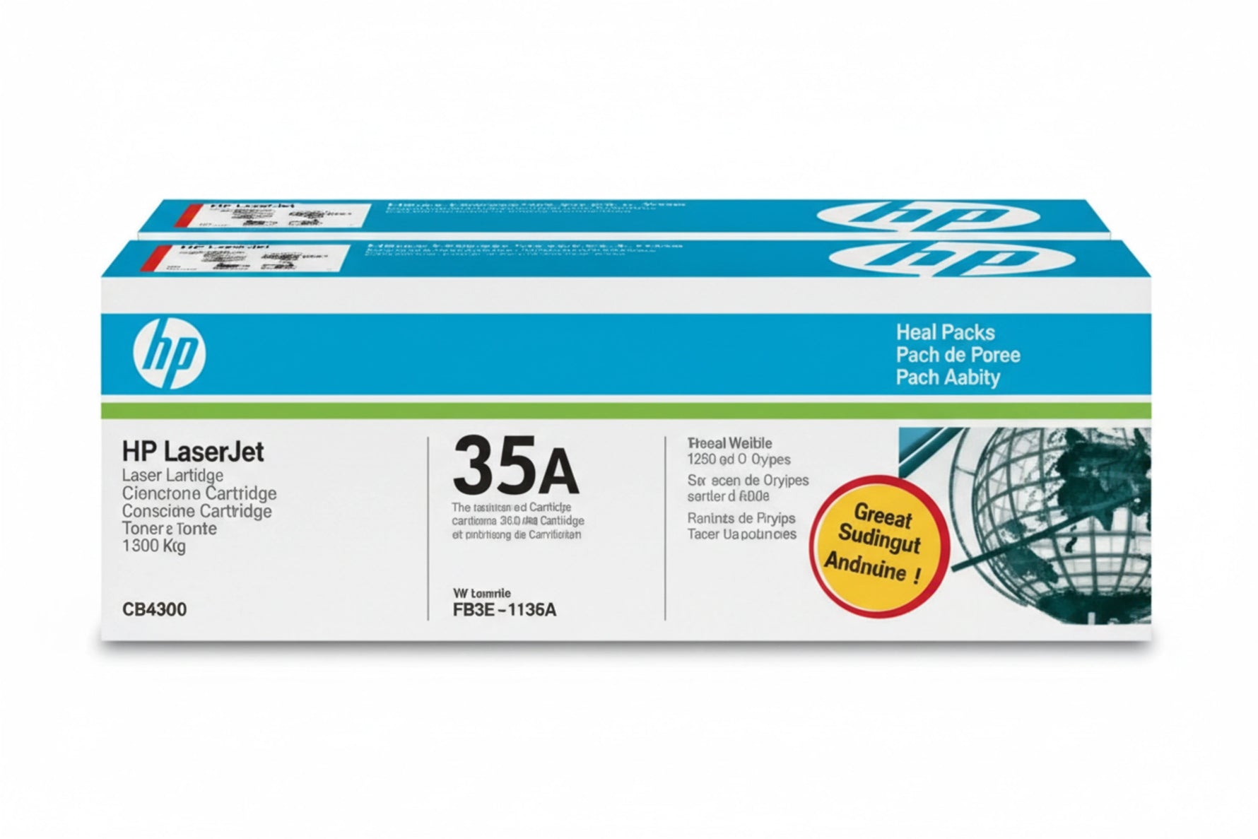 זוג טונרים מקורי HP CB435A