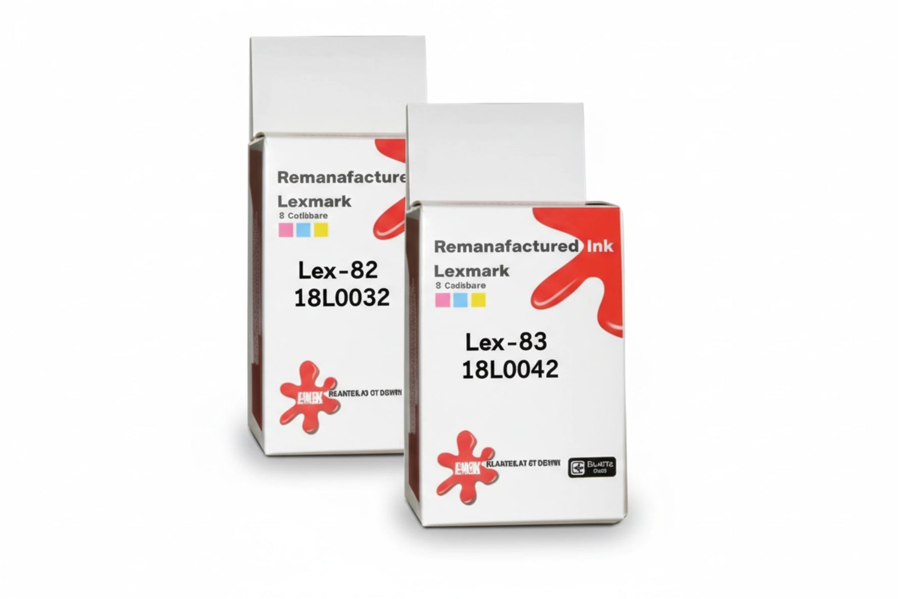 זוג ראשי דיו תואמים לקסמרק 18l0032 +18l0042