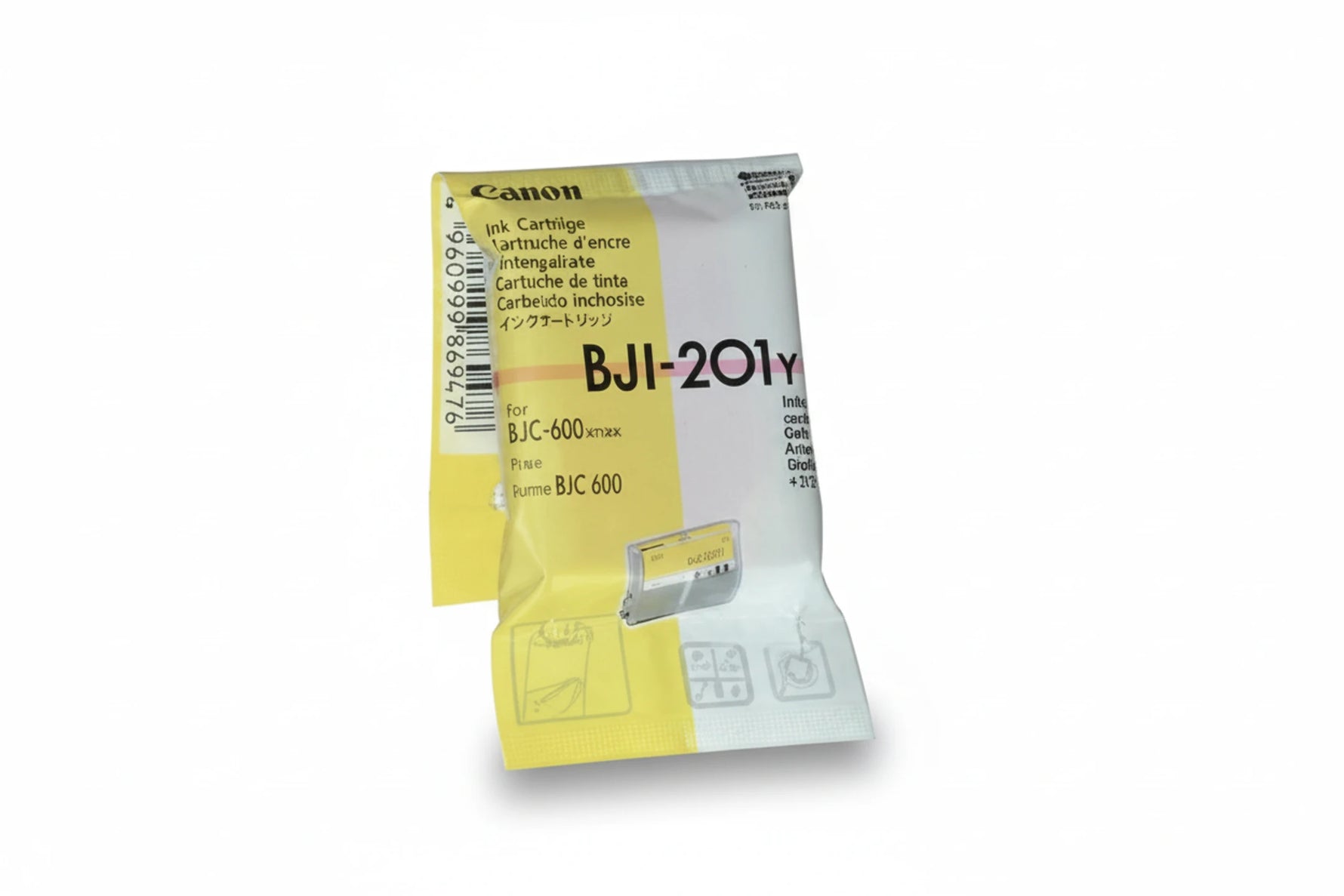 ראש דיו מקורי צהוב CANON BJI201Y