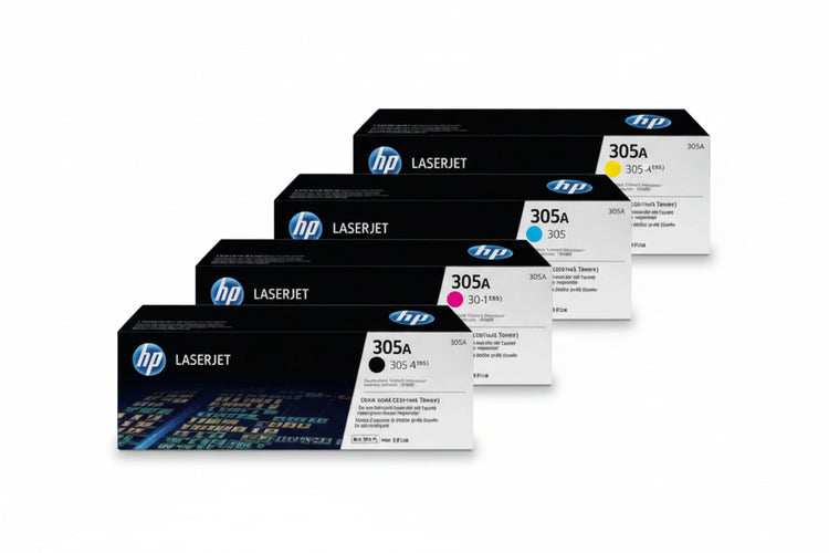 סט טונרים מקוריים שלם HP CE410A-1A-2A-3A
