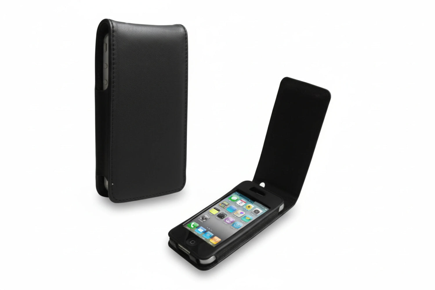 נרתיק עור ל 4 iPhone-שחור
