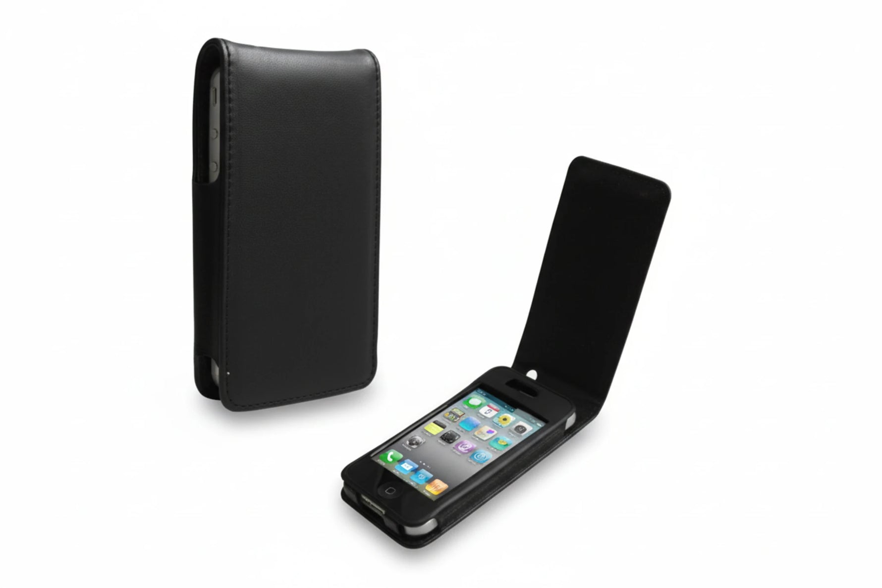 נרתיק עור ל 4 iPhone-שחור