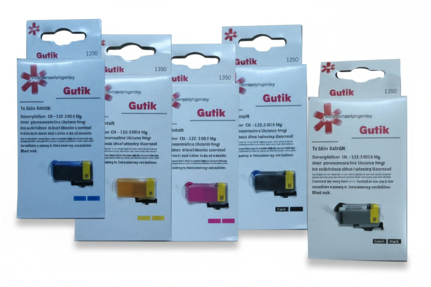 סט חמישה ראשים חליפי כולל צ`יפ  PG525BK +CLI526C/M/Y/BK