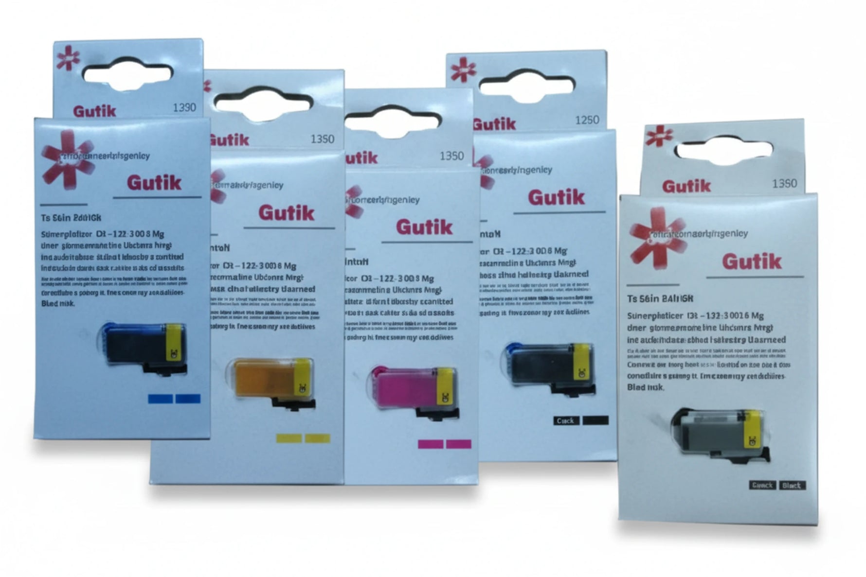 סט חמישה ראשים חליפי כולל צ`יפ  PG525BK +CLI526C/M/Y/BK