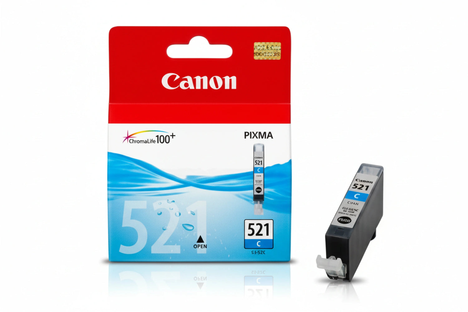 ראש דיו מקורי קנון ציאן CANON CLI-521C