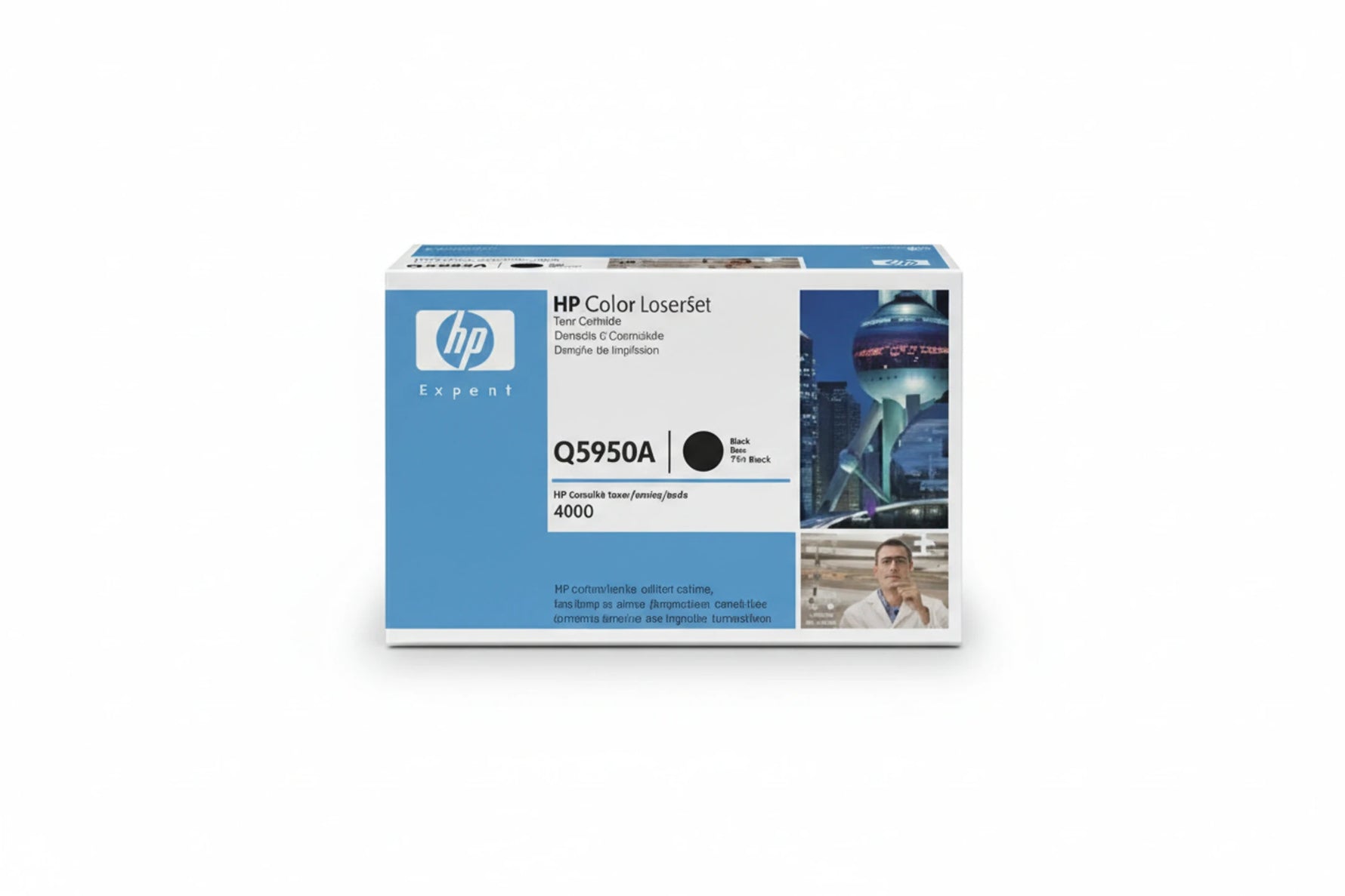 טונר שחור מקורי HP Q5950A מספיק ל-11,000 דף (HP 643A)