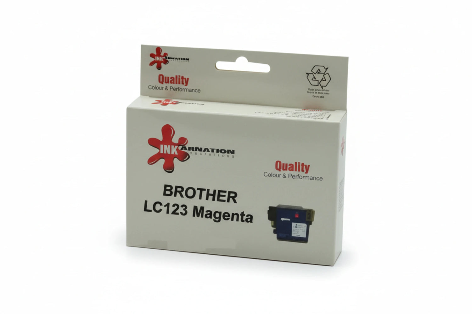 ראש דיו מגנטה תואם BROTHER LC123M