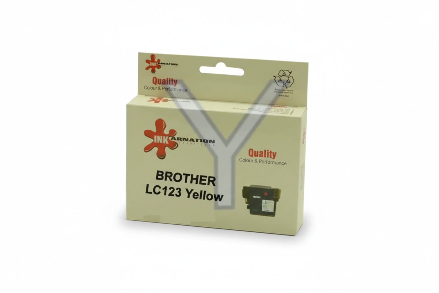 ראש דיו צהוב תואם BROTHER LC123Y