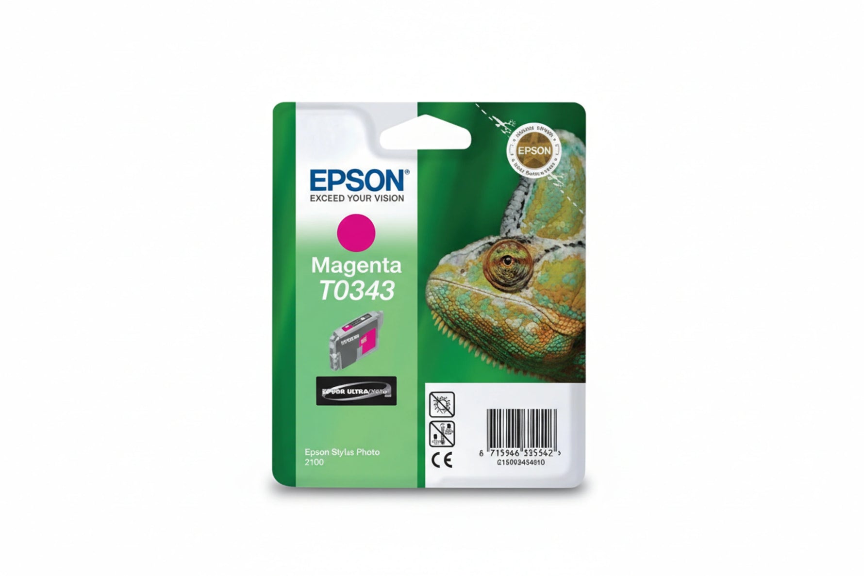 ראש דיו אפסון מקורי אדום   Magenta T0343 