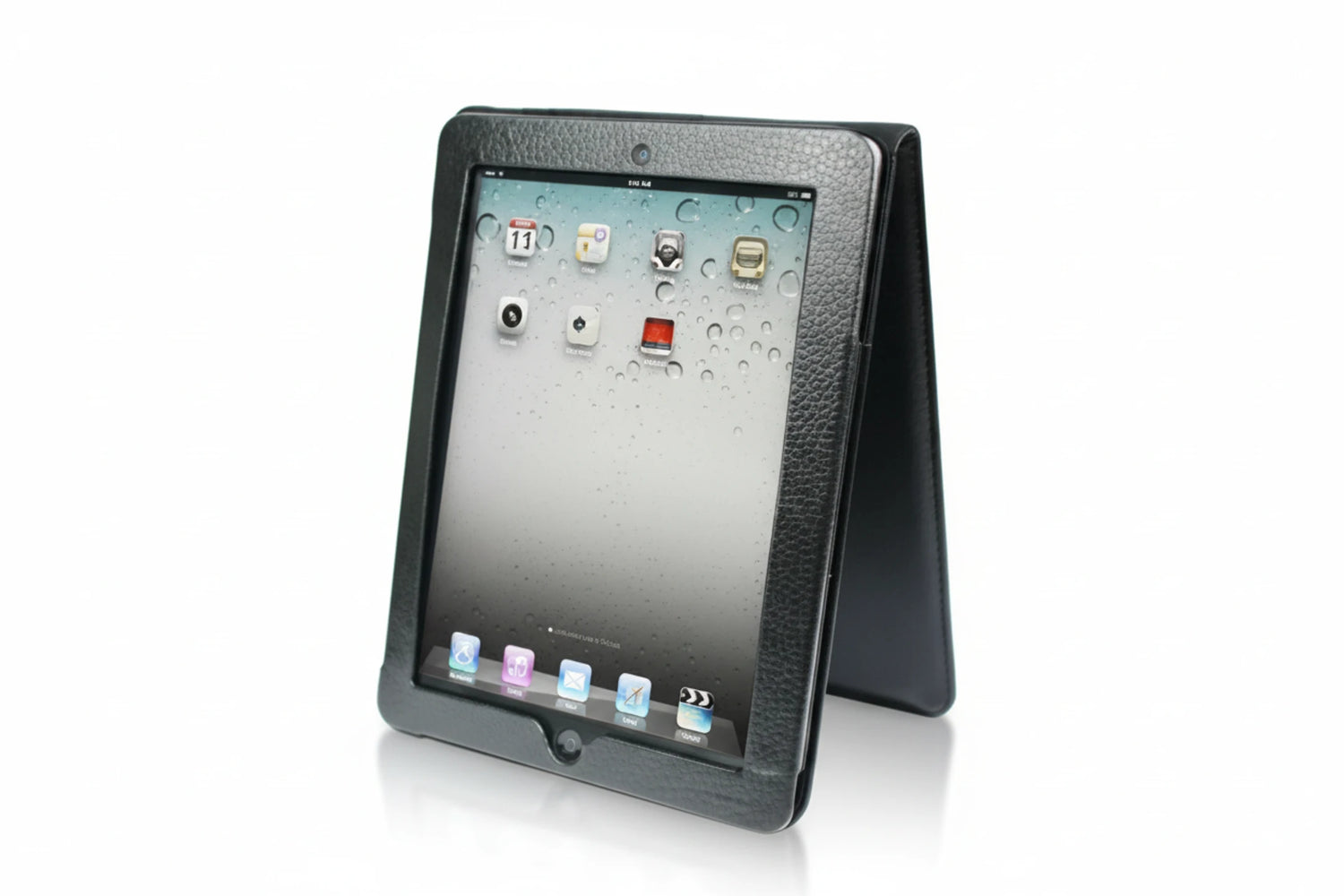 נרתיק עור עם מרקם ליצ`י עבור iPad 2