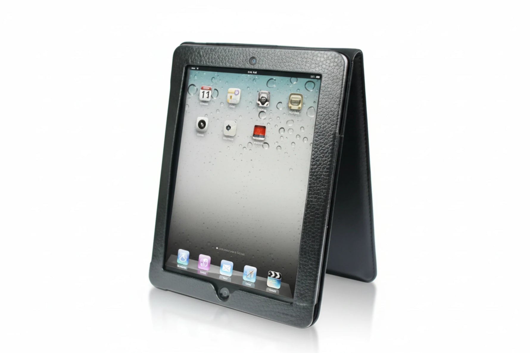 נרתיק עור עם מרקם ליצ`י עבור iPad 2